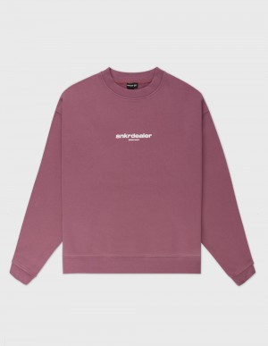 Sudadera con Capucha Coolway STRAIGHT CREWNECK Vino | IG5693128