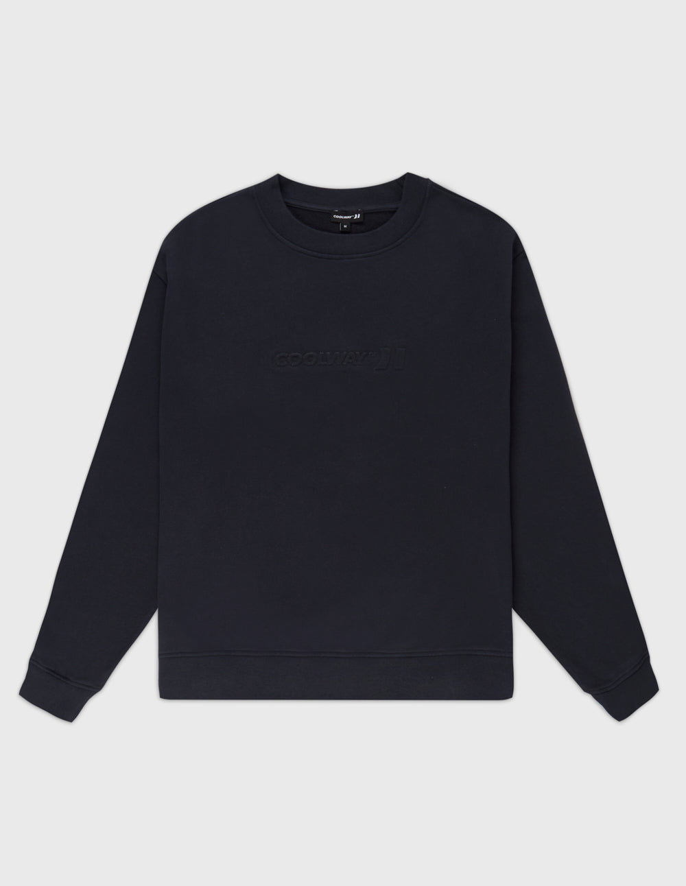 Sudadera con Capucha Coolway EMBOSSED CREWNECK Negros | MQ4370185