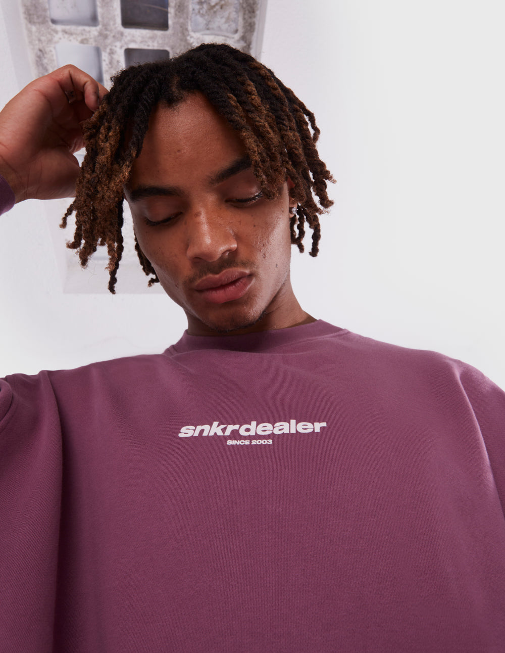 Sudadera con Capucha Coolway STRAIGHT CREWNECK Vino | IG5693128