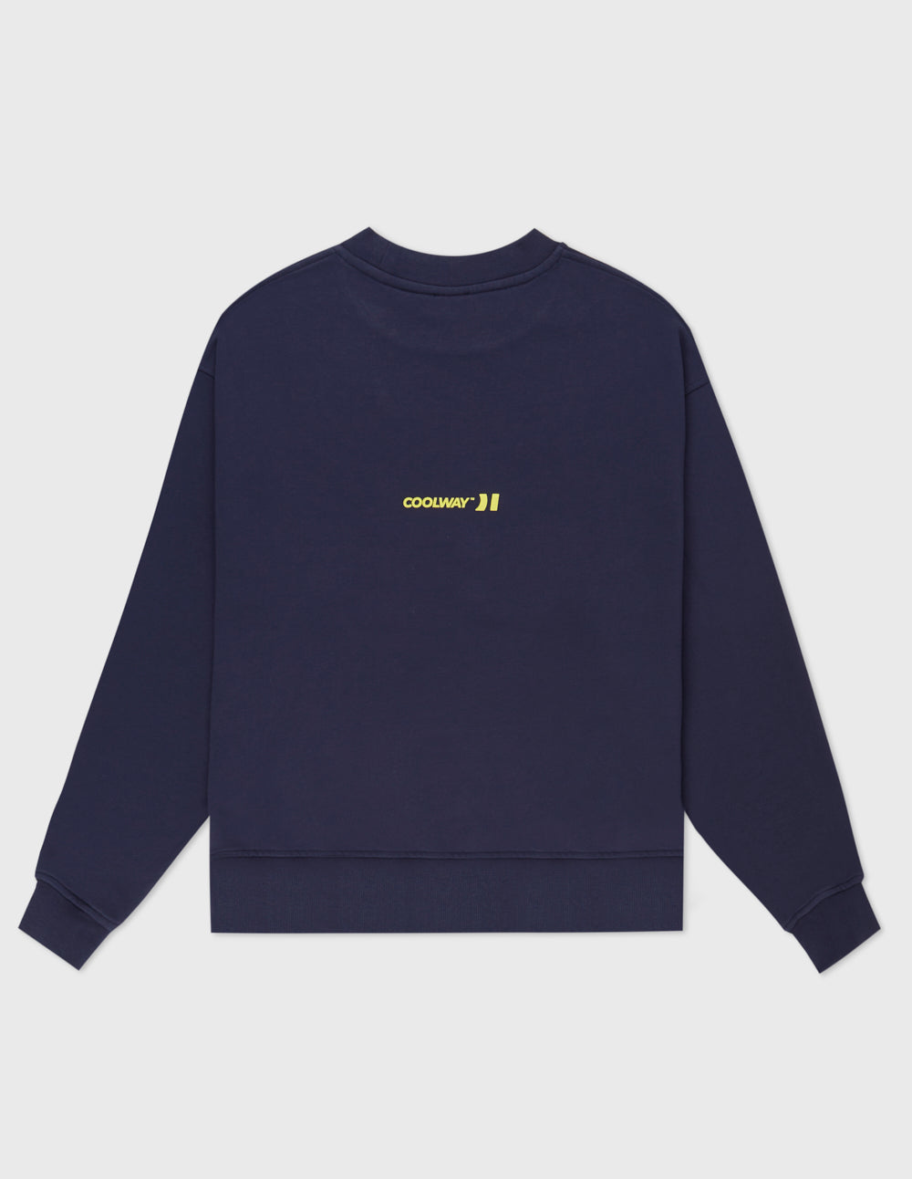 Sudadera con Capucha Coolway STRAIGHT CREWNECK Azul Marino | EW0519236