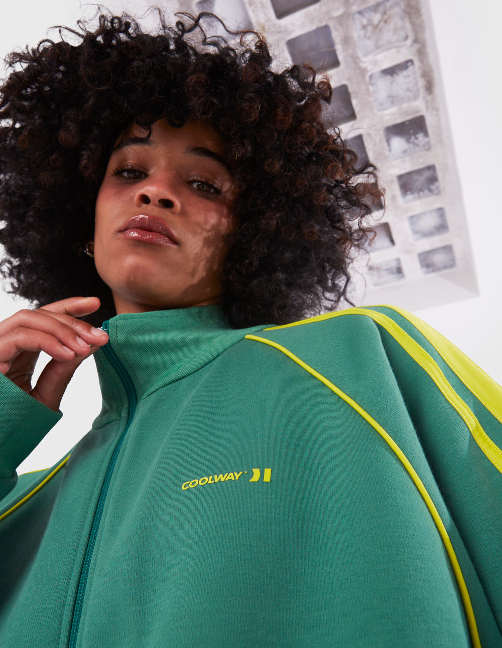 Sudadera con Capucha Coolway TRACK Verdes | FC9213806